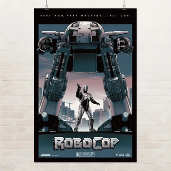 Постер Робокоп, Робот-полицейский, RoboCop (1987), боевик, A3 42×30 см (id7272)