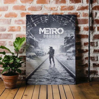 Интерьерная картина Метро, Metro Exodus (2019), декор комнаты геймера, 42×30 см (id1795)