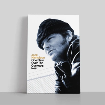Интерьерная картина Пролетая над гнездом кукушки, One Flew Over the Cuckoo's Nest, Джек Николсон, 42×28 см (id7290)