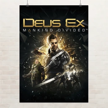 Постер Deus Ex: Mankind Divided (2016), киберпанк, sci-fi, постер для геймеров, A3 42×30 см (id1635)