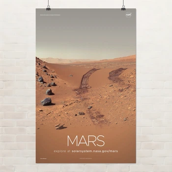 Постер Марс, Mars, NASA, НАСА, космос, астрономия, A2 60×39 см (id7115)