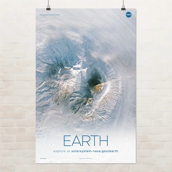 Постер Земля, Earth, NASA, НАСА, космос, астрономия, A3 42×27 см (id7099)