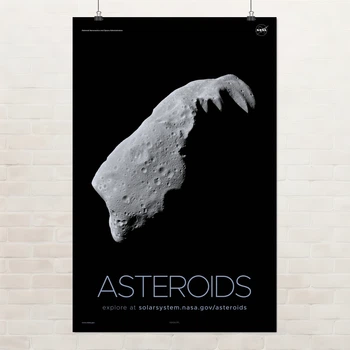 Постер Астероиды, Asteroids, NASA, НАСА, космос, астрономия, A3 42×27 см (id7079)