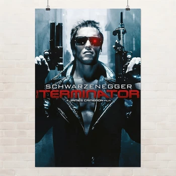 Постер Термінатор, кіборг T-800, Terminator (1984), бойовик, Шварценеггер, A2 60×43 см (id7178)