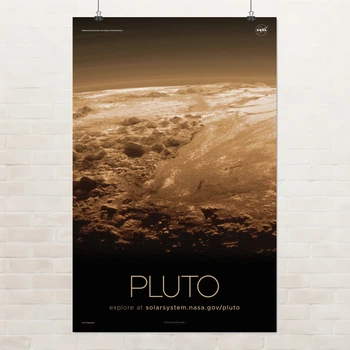 Постер Плутон, Pluto, NASA, НАСА, космос, астрономия, A3 42×27 см (id7131)