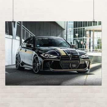 Постер BMW M3 G80, Manhart MH3 600, авто постер, A1 60×90 см (id7251)