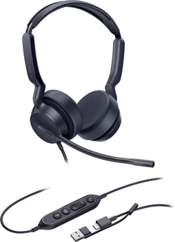 Zestaw słuchawkowy Yealink UH42 Dual UC USB-C/A (6938818323070)