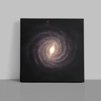Інтер'єрна картина Галактика Чумацький Шлях, Milky Way Galaxy, космос, астрономія, 30×30 см (id7073)