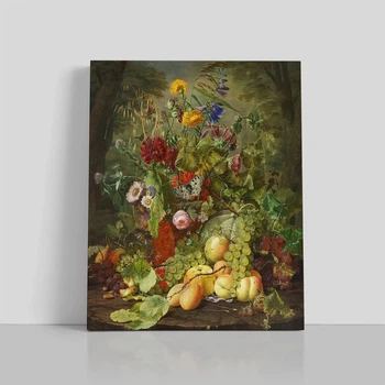 Интерьерная картина Отто Дидрик Оттесен, Композиция с полевыми цветами, Still Life, репродукция картины, 60×50 см (id7040)