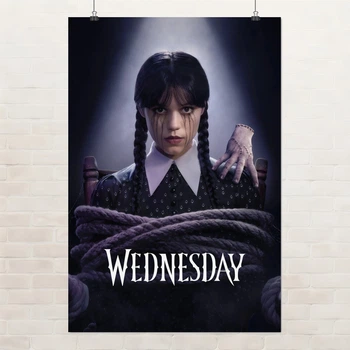 Постер Уэнздей Аддамс, Wednesday (2025), сериал, Дженна Ортега, A3 42×28 см (id7047)