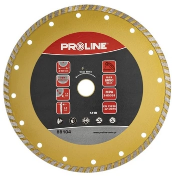 Диск алмазний сегментний Proline Turbo 230 х 22.23 мм по бетону та цеглі 86104 (5903755881045)