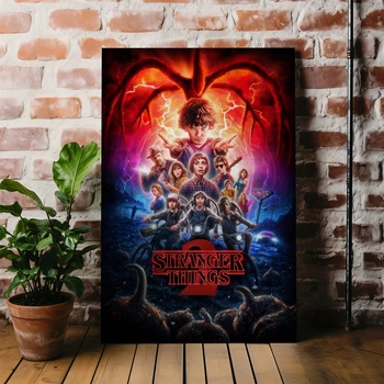 Интерьерная картина Очень Странные Дела, Stranger Things 2, постер по сериалу, 42×28 см (id1194)