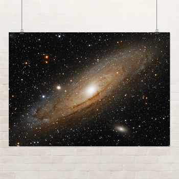 Постер Галактика (туманность) Андромеды, Andromeda Galaxy, космос, астрономия, A3 30×42 см (id6722)