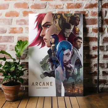 Интерьерная картина Аркейн: Лига Легенд, Arcane: League of Legends, декор комнаты геймера, 60×40 см (id4799)
