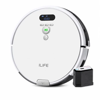 Робот-пылесос ILIFE V8 Plus белый для сухой и влажной уборки плановая очистка