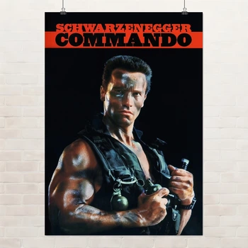 Постер Командо, Арнольд Шварценеггер, Commando (1985), культове кіно, A3 42×30 см (id5162)