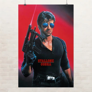 Постер Кобра (Сталлоне), Cobra (1986), культовый фильм, A3 42×28 см (id5773)