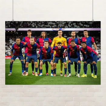 Постер ФК Барселона, FC Barcelona 2024, A0 71×106 см (id6916)
