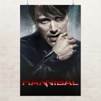 Постер Ганнибал, Hannibal, сериал, Мадс Миккельсен, A3 42×28 см (id7020)