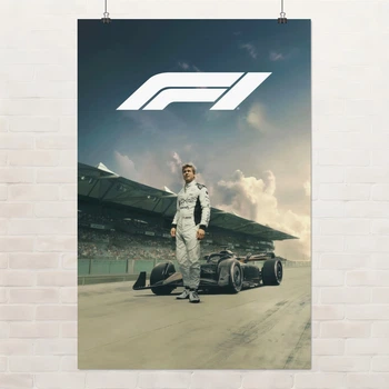 Постер "F1 Фільм", F1 the Movie (2025), Формула Один, гонки, болід, A3 42×28 см (id7033)