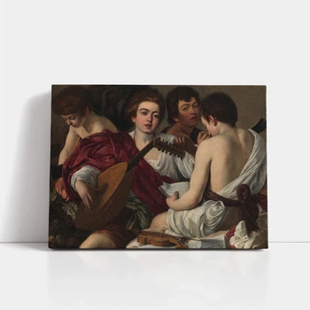 Интерьерная картина Караваджо, Музыканты (Концерт), Caravaggio, репродукция картины, 30×40 см (id7010)