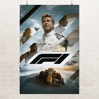 Постер "F1 Фильм", F1 the Movie (2025), Формула Один, гонки, болид, A3 42×28 см (id7028)