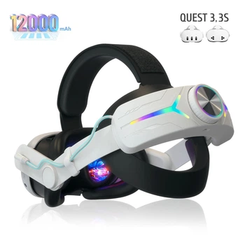 Кріплення-ремінець голови С2 Pro для Meta Quest 3, 3S з акумулятором 12000Mah та RGB підсвічуванням