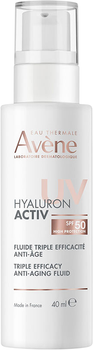Крем - флюїд для обличчя Avène Hyaluron Activ UV Triple Anti-Aging SPF50 40 мл (3282771001586)