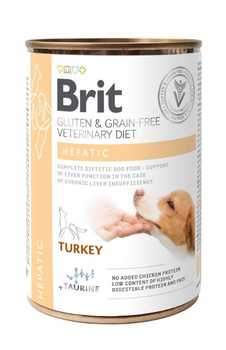 Влажный корм для собак Brit GF Veterinary Diet Hepatic 400 г - индейка