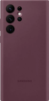 Чохол протиударний силіконовий Silicone Cover для Samsung Galaxy S22 Ultra (S908) Burgundy