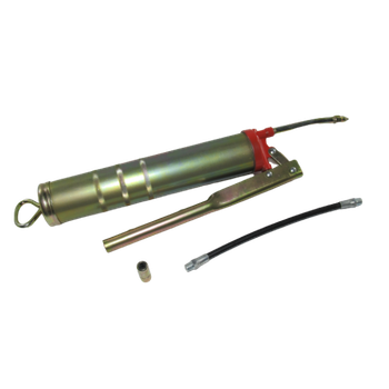 Шприц для смазки INTERTOOL "Домашний Мастер", 0,5 л, со шлангом и насадкой (29503)