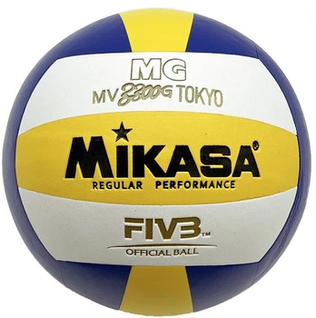 Тренировочный волейбольный мяч Mikasa Competition Tokyo MG330 №5 Blue-Yellow-White (NE-V-MG33)