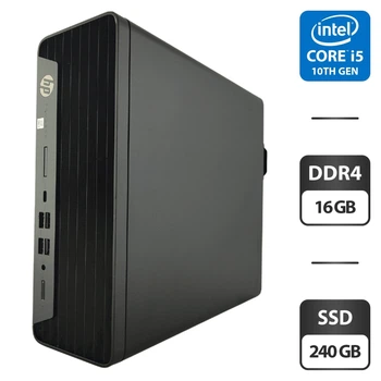 Компьютер HP ProDesk 600 G6 SFF / Intel Core i5-10400 (6 (12) ядер по 2.9 - 4.3 GHz) / 16 GB DDR4 / 240 GB SSD / Intel UHD Graphics 630 б/у