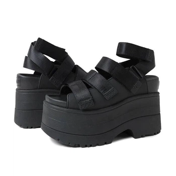 Босоніжки UGG Goldenstar Ankle Strap Platform Sandal black 37 чорні