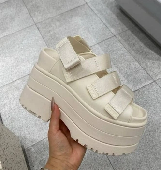 Босоніжки на платформі UGG Goldenstar Ankle Strap Platform Sandal ivory 35 кремові