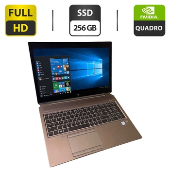 Мобильная рабочая станция HP ZBook 15 G5 / 15.6" (1920x1080) IPS / Intel Xeon E-2176M (6 (12) ядер по 2.7 - 4.4 GHz) / 16 GB DDR4 / 256 GB SSD / nVidia Quadro P2000, 4 GB GDDR5, 128-bit / WebCam б/у