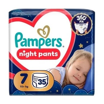 Підгузки-трусики Pampers Night Pants розмір 7 (15+ кг), 35 шт
