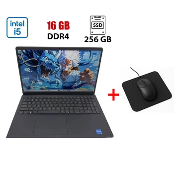 Ультрабук Dell Vostro 15 3510 / 15.6" (1920x1080) IPS / Intel Core i5-1135G7 (4 (8) ядра по 2.4 - 4.2 GHz) / 16 GB DDR4 / 256 GB SSD / Intel Iris Xe Graphics / WebCam б/у + Подарок Мышка и коврик