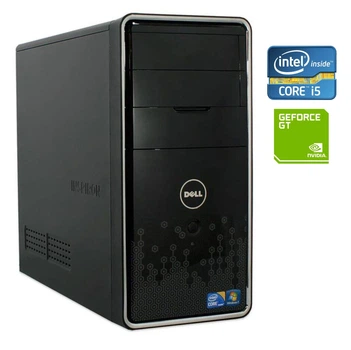 ПК Dell Inspiron 580 Tower / Intel Core i5-650 (2 (4) ядра по 3.2 - 3.46 GHz) / 8 GB DDR3 / 250 GB HDD / nVidia GeForce GT 420, 1 GB DDR3, 128-bit / DVD-RW б/в