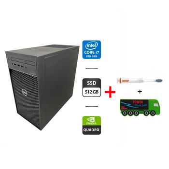 Рабочая станция Dell Precision 3630 Tower / Intel Core i7-8700K (6 (12) ядер по 3.7 - 4.7 GHz) / 16 GB DDR4 / 512 GB SSD / nVidia Quadro P2000, 5 GB GDDR5, 160-bit / DVD-ROM б/у + Подарок Зубная щетка Colgate Connect M1 + Павербанк Power Truck