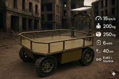 Наземний дрон-евак-логіст RoboTrack 2.0
