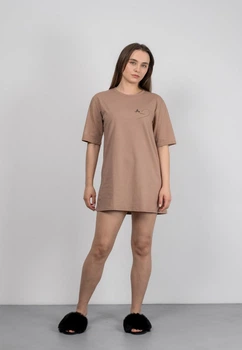 Жіноча туніка домашня N.EL. 782-12-14 XXL коричневий 84089