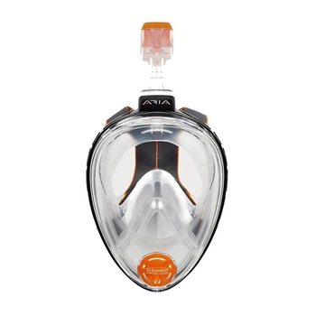 Маска Ocean Reef Aria Classic Full Face белая/черная L/XL 180° обзор не запотевающая (501618ALP) (OR018045)
