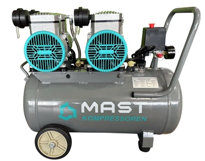 Поршневой компрессор Mast MOF1680/2x1500 Цвет: Безмасляный Мощность: 3000 Вт Производительность: 508 л/мин Ем (MOF1680/2x1500-50L)