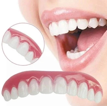 Виниры для зубов Smile Veneers, на две челюсти, многоразовые съемные накладки на зубы, из безопасных медицинских материалов, белые