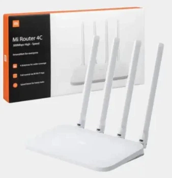 Роутер Xiaomi Mi WiFi Router 4C Global, до 300 Мбит/с, 4 двухдиапазонные антенны, маршрутизатор с высокой передачей данных, белый