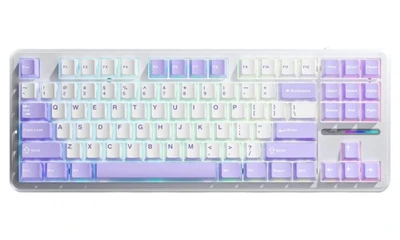 Клавиатура Aula F87 EN/UA White/Lilac (6948391202464)