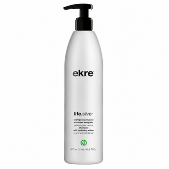 Шампунь антижелтый для волос EKRE Life.Silver Shampoo 500 мл