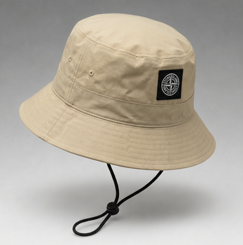 Летняя панама Stone Island унисекс с логотипом стон. Панамка стон айленд, стоник