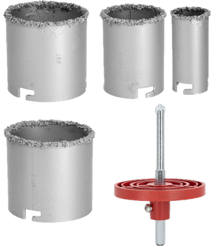 Zestaw otwornic Profix z nasypem wolframowym 33 - 73 mm 6 szt 26434 (5903755264343)